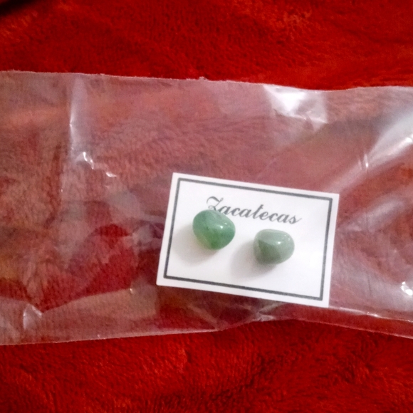 mexart Jewelry - Green Onyx Earrings